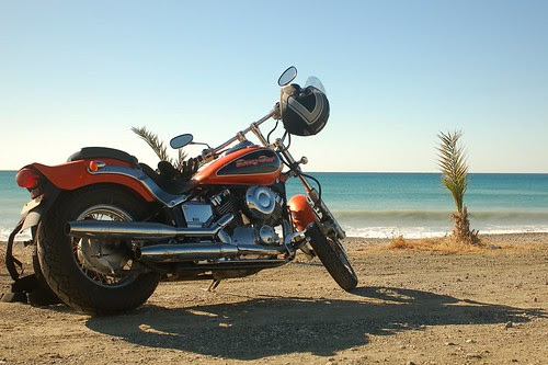 My bike, at the third stop