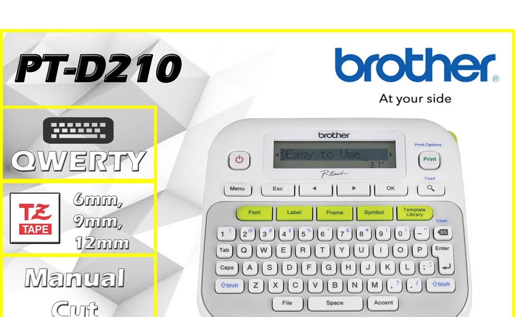 35 Brother P-touch Pt-d210 Label Maker Instructions - Modern Label Ideas
