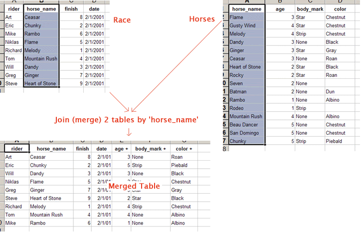 Excel combine two pivot tables