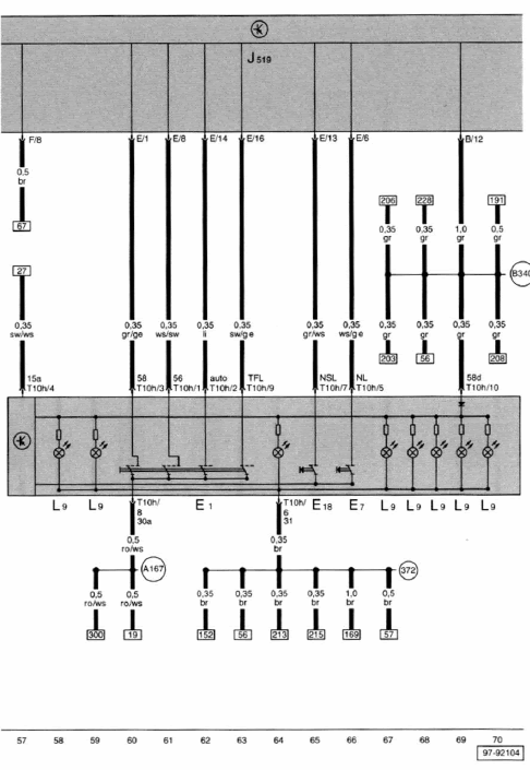 Schaltplan Vw T5 Lichtschalter
