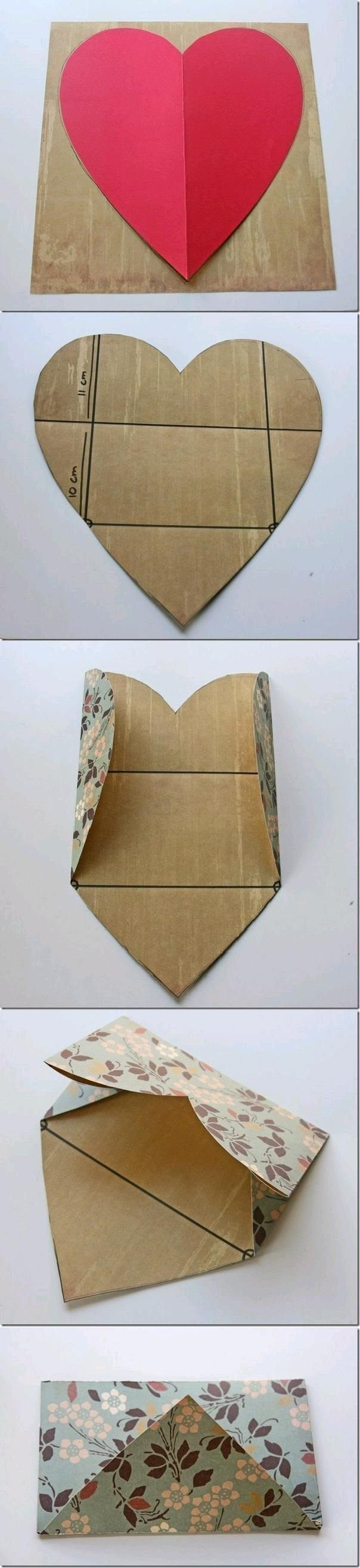 DIY Envelope from a Heart