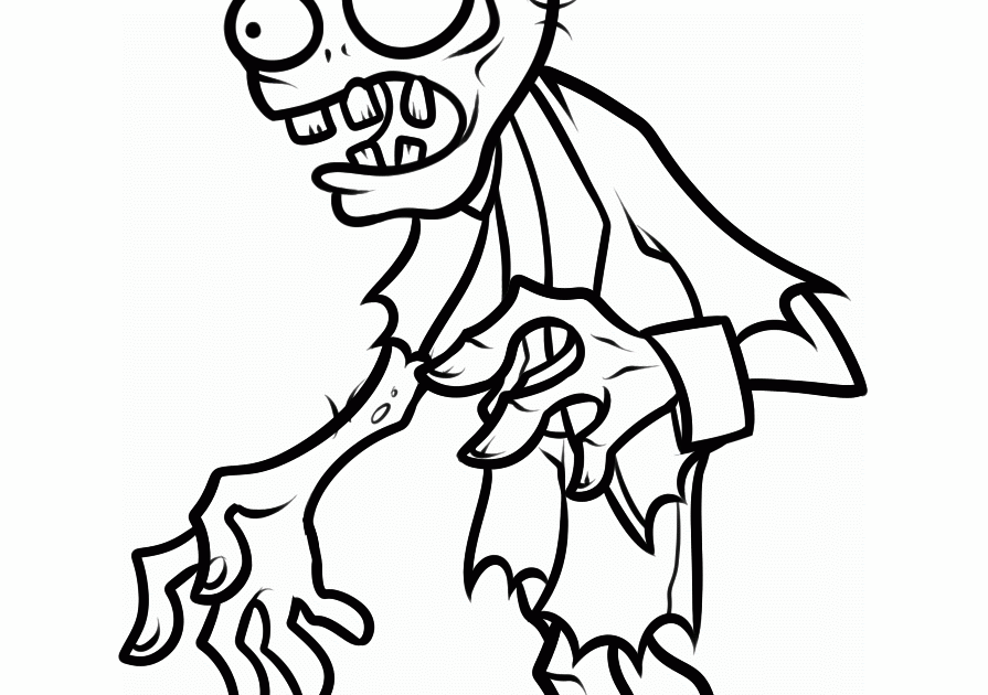 Zombie Coloring Pages Printable : Spongebob Halloween Zombie Coloring