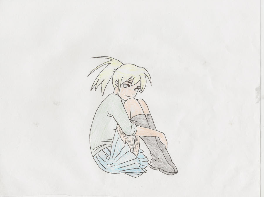 Anime Poses Sitting - Anime