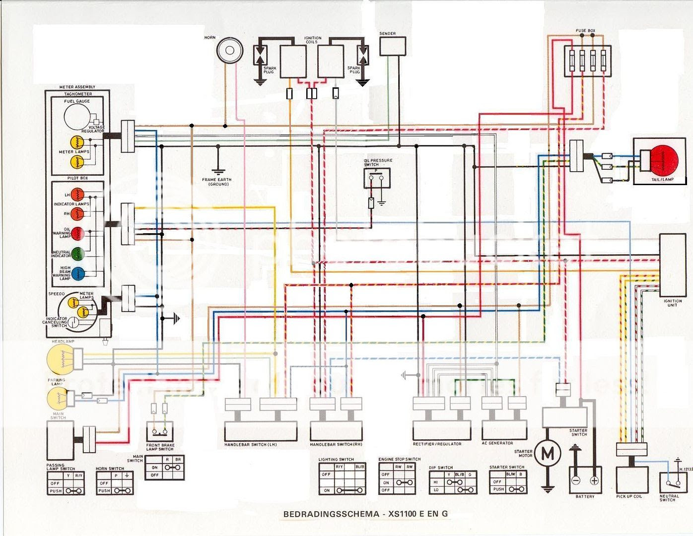 1979 Yamaha Xs1100 Wiring Diagram - Wiring Diagram Schemas
