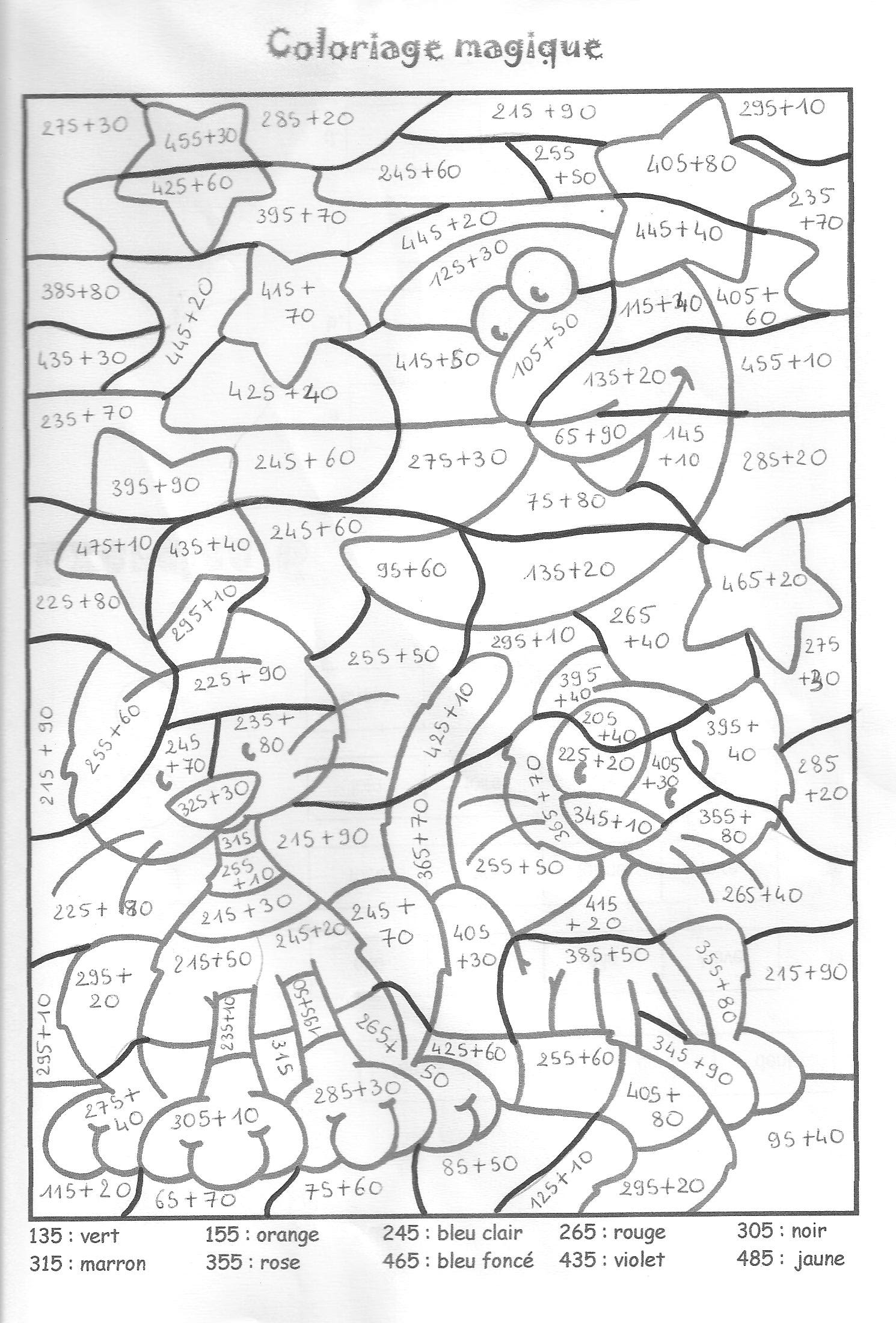 Coloriage Magique Cp Dizaines Unites  Haut Coloriage HDImages et