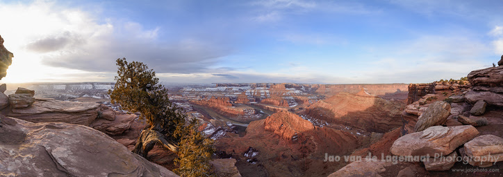 Dead Horse Point sunrise panorama Dead Horse Point sunrise panorama
