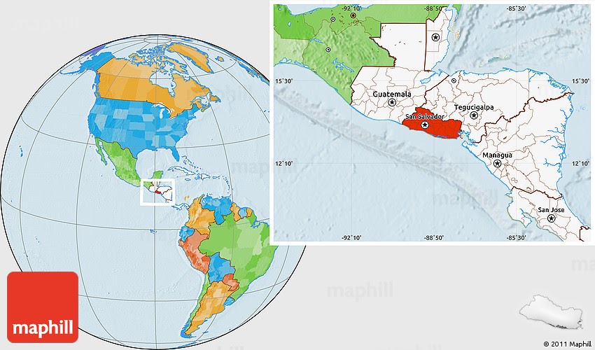 44 Wahrheiten In World Map El Salvador Located Location Of El