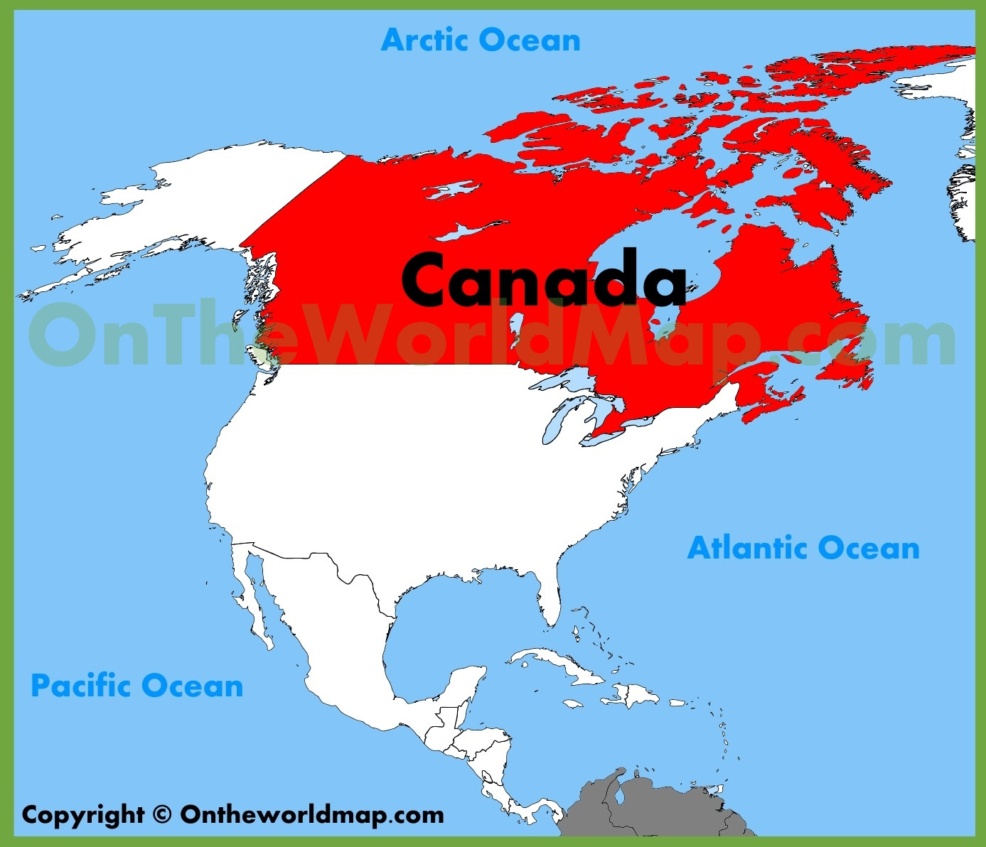 Положение на материке сша и канады. Канада на карте Северной Америки. Карта США И Канады. Канада географическое положение карта. Канада на материке Северная Америка.