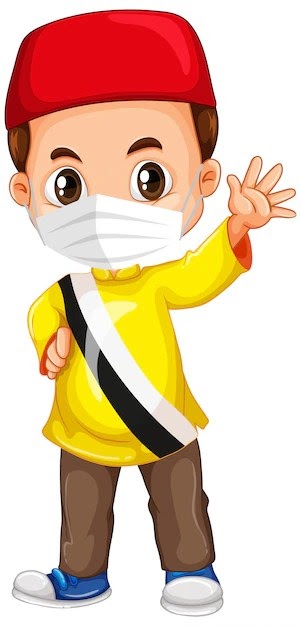 Vector Pakai Masker - Vektor Orang Pakai Masker Keren - Gambar Pakailah