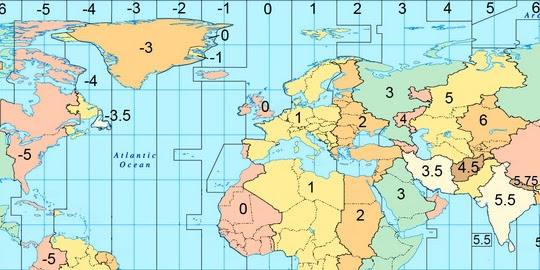 27 Gmt Time Zone Map - Online Map Around The World
