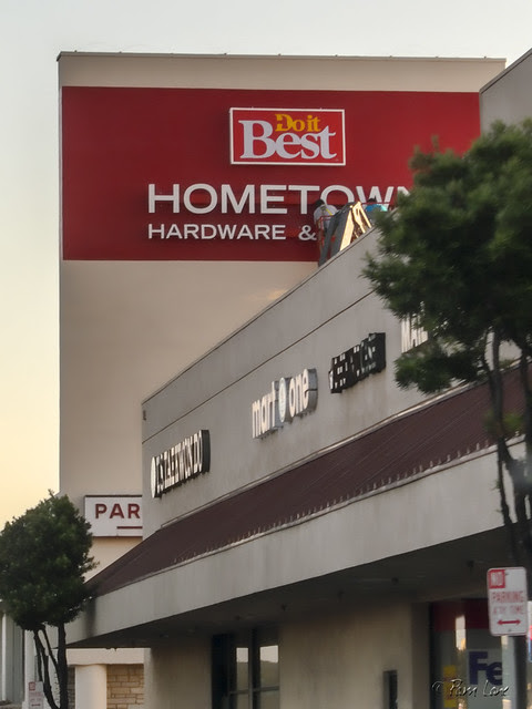Hometown Hardware and Garden sign