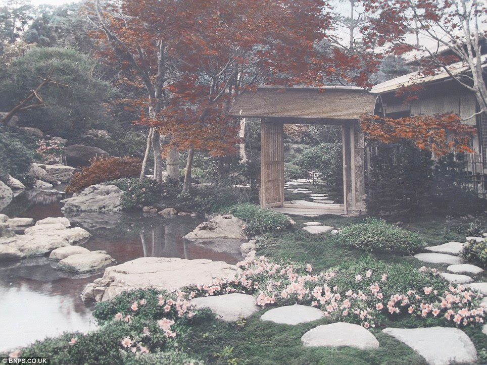 Country retreat: The Japanese would eventually become renowned for their beautiful gardens 