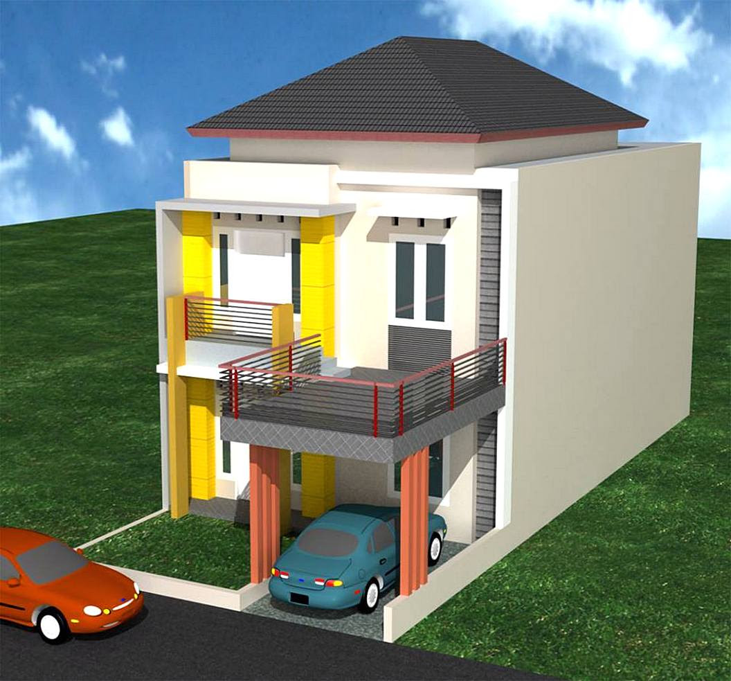 Gambar Desain Rumah  Minimalis 6  X  9 Wallpaper Dinding