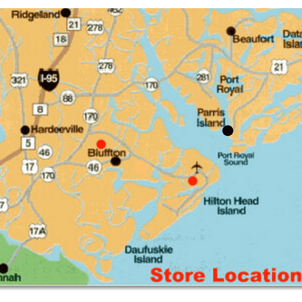 Hilton Head Island Tourist Map Maps For You
