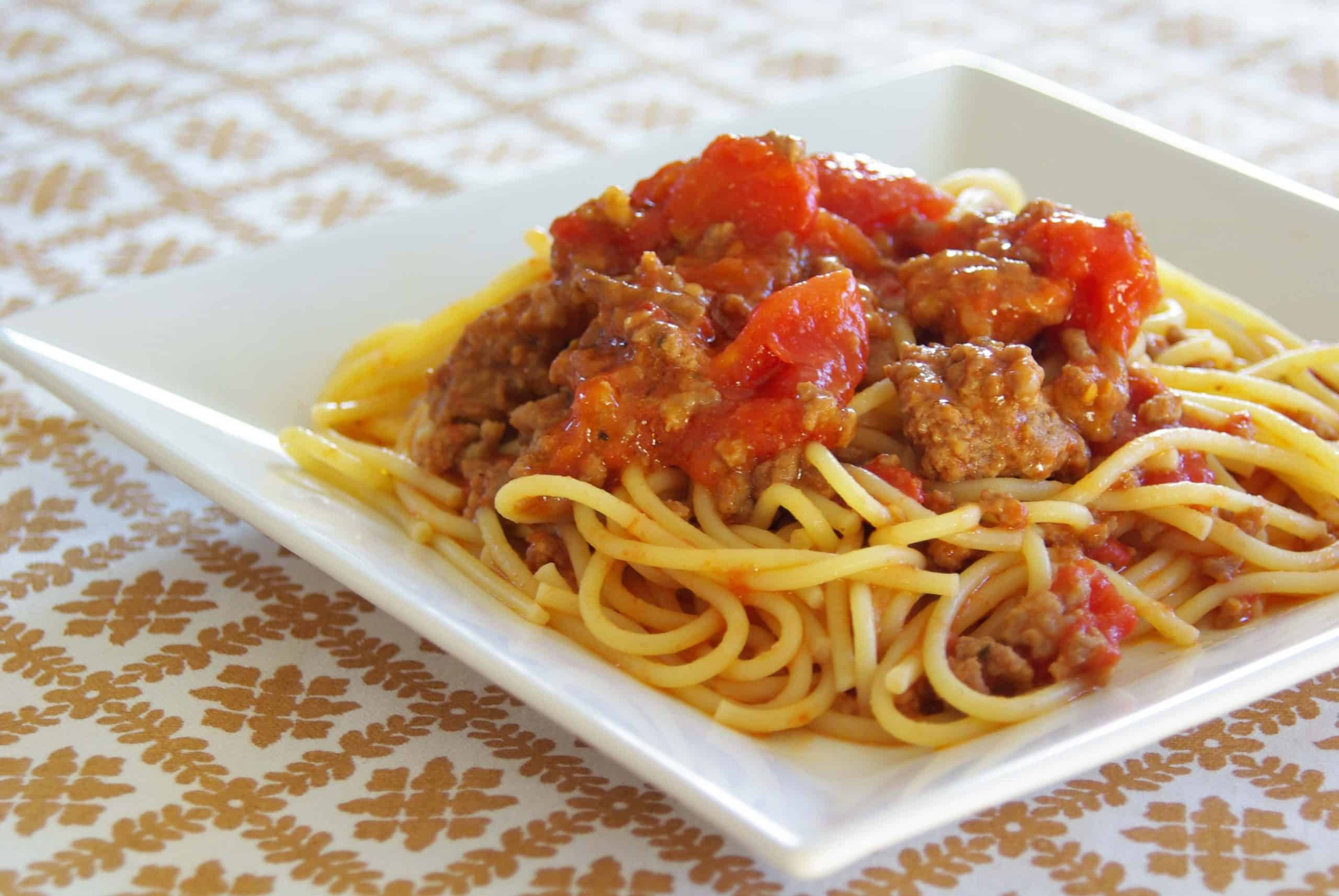 Como hacer espagueti con carne picada