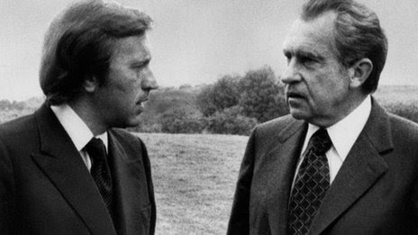 Sir David Frost and Richard Nixon