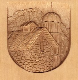 Landscape Relief Wood Carving by L. S. Irish