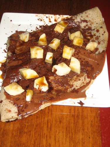 crepe with seasonal banana at coco loco