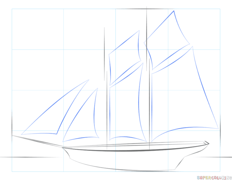 Malvorlage segelboot einfach Idea