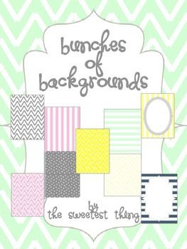 {Bunches of Backgrounds} 120 Designs, Frames for Personal