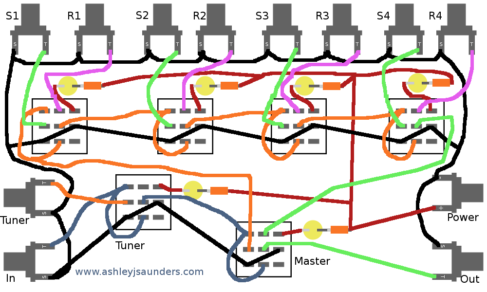 Looper Pedal Schematic - PCB Designs