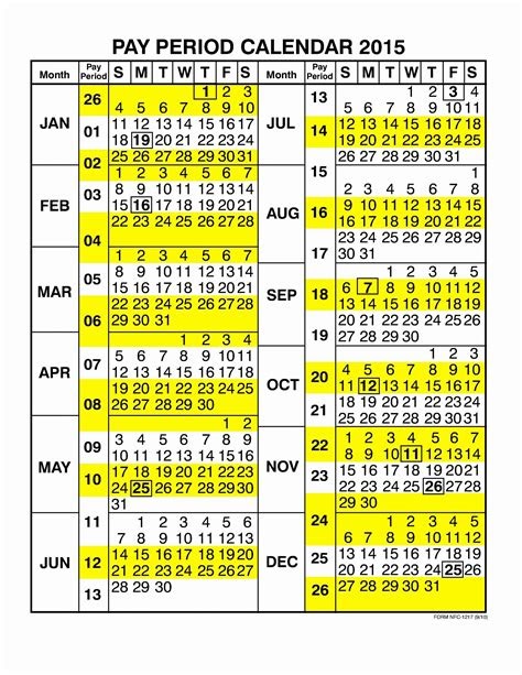 period calendar opm