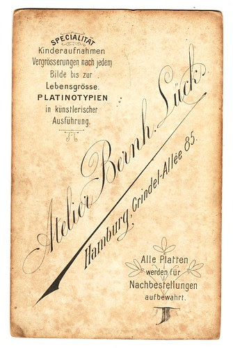 Back of old photograph