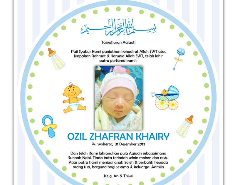 Top Baru Desain Undangan Aqiqah Png
