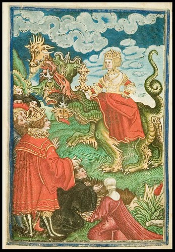 Lucas Cranach dragon woodcut