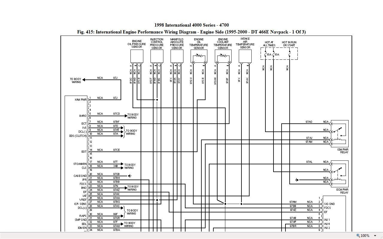 Wiring Diagram International 4900 Series - 2005 International 4300