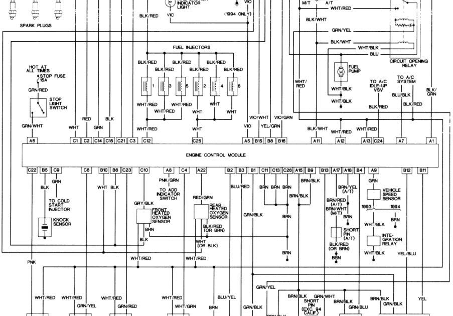 1994 Toyota Corolla Wiring Diagram