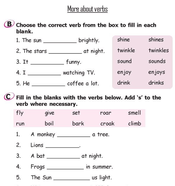 English Grammar Worksheet For Class 3 / Image result for english