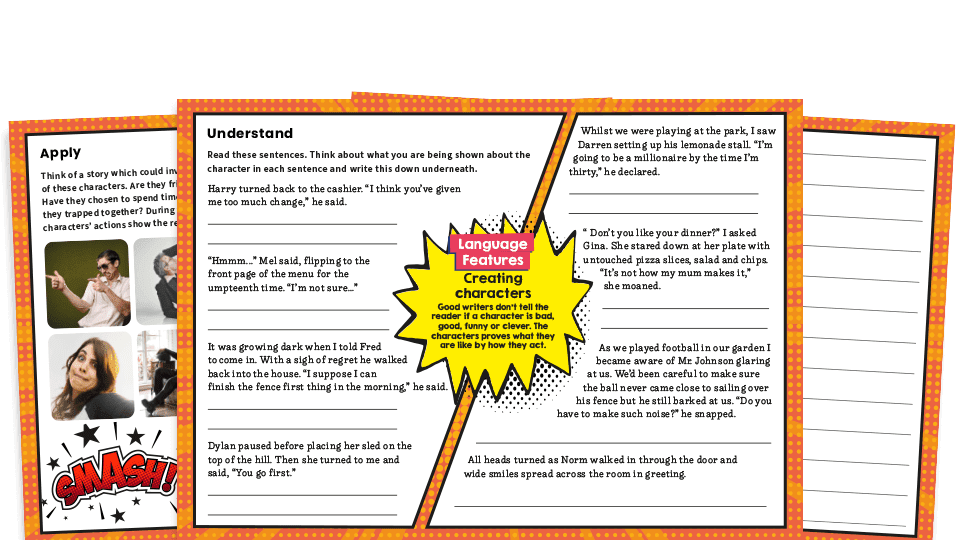 Character Profile Ks1 Example Entries Variety