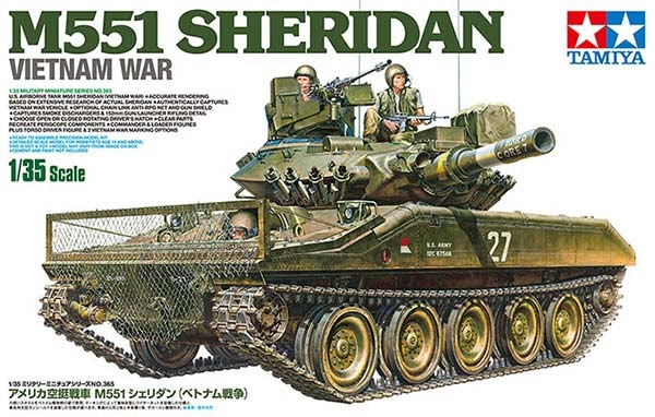 1/35 Tamiya M551 Sheridan US Airborne Tank Vietnam War (35365) English