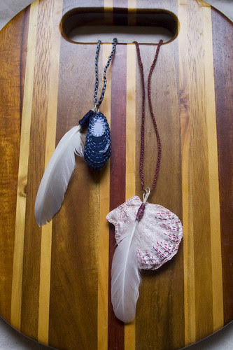 seashell necklaces