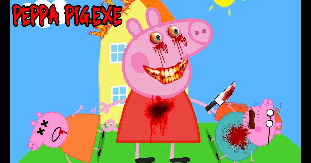 Creepy Background Cartoon George Creepy Background Cartoon Peppa Pig