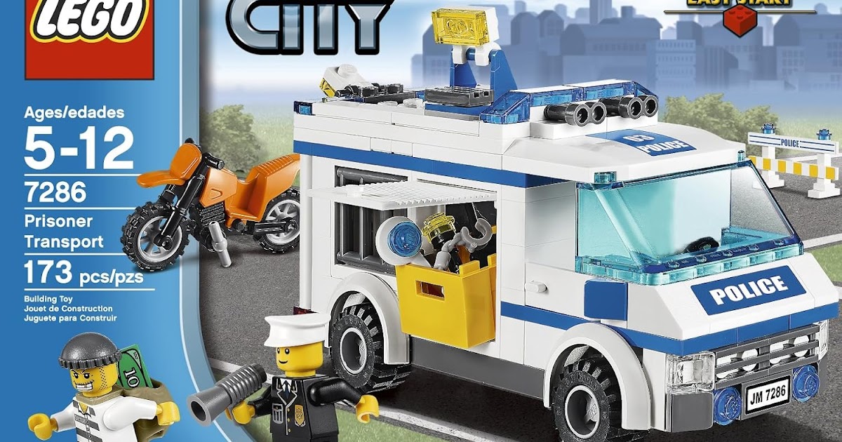 Lego Transporter: Lego Police Prisoner Transporter Warning!