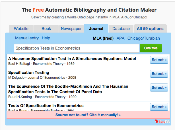 Apa Citation Maker Easybib