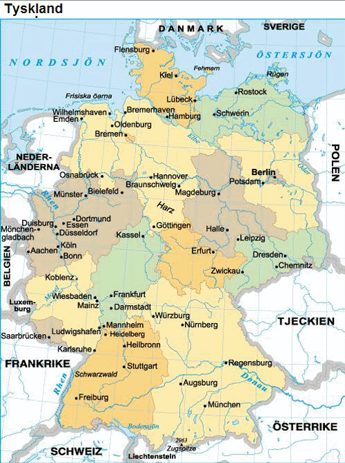 Karta Nordtyskland | Karta