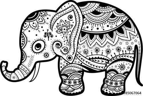 Thailand Elephant Coloring Page - 105+ SVG PNG EPS DXF File
