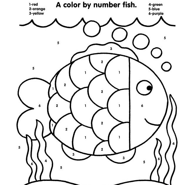 Color By Number Worksheets For Preschool Free