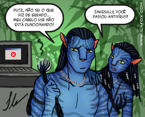 ilustração avatar jack sully com cabelo usb by ila fox