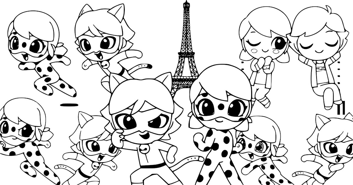 Ladybug And Cat Noir Kwami Coloring Pages / Miraculous Tales Of Ladybug