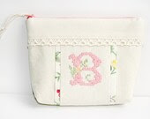 Personalized Embroidered Cosmetic Bag - FriendlyHandmade Personalized Embroidered Cosmetic Bag - FriendlyHandmade
