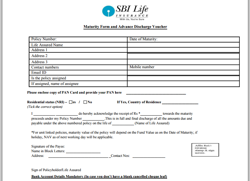 proIsrael Sbi Life Insurance Policy Statement Download