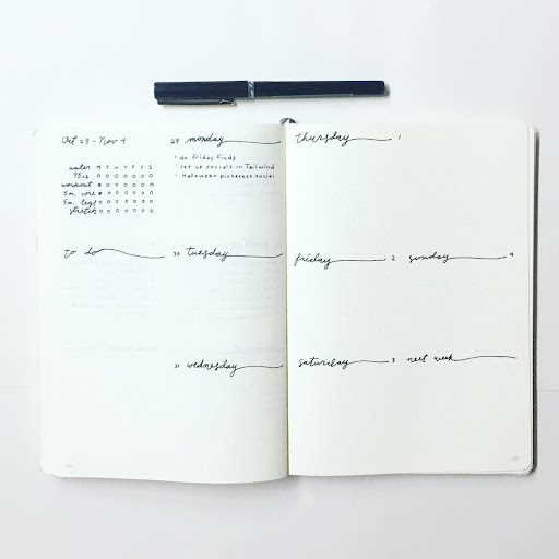 Aesthetic Minimalist Bullet Journal Fonts