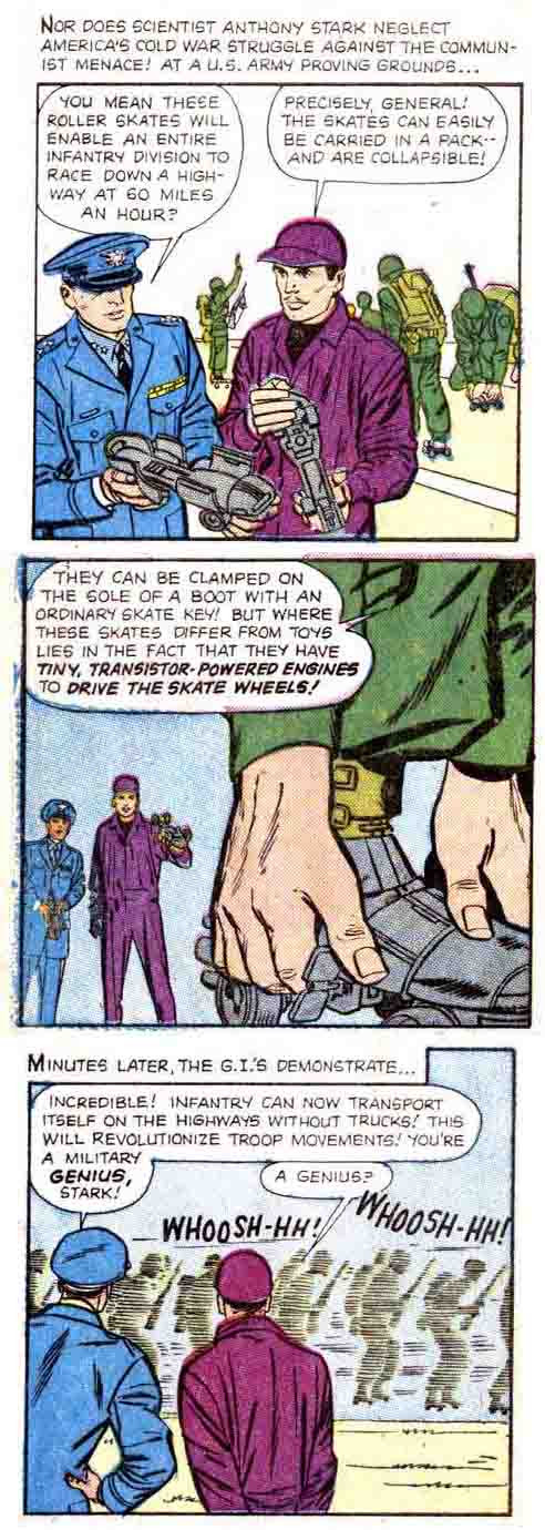 '...a genius...like a FOX!' 'That doesn't make any sense.' '... Look, Iron Man!' 'Where?!?'
