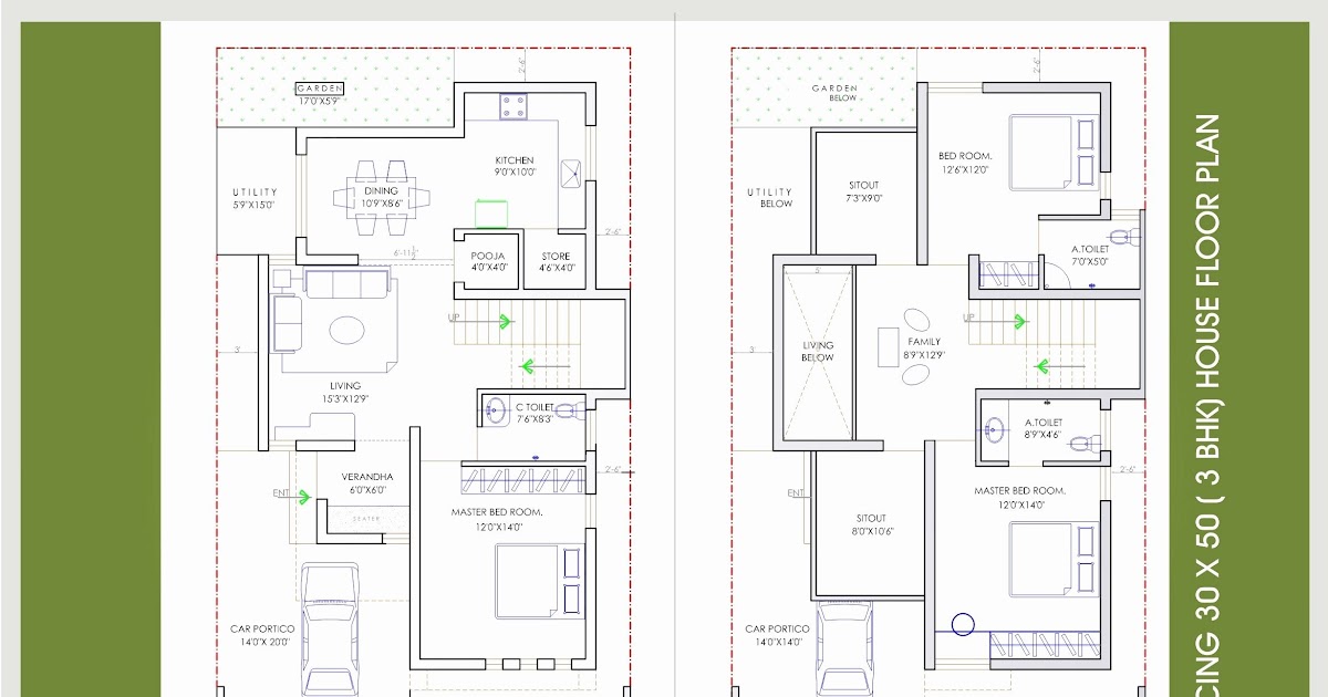 22+ 30 40 Duplex House Plan West Facing