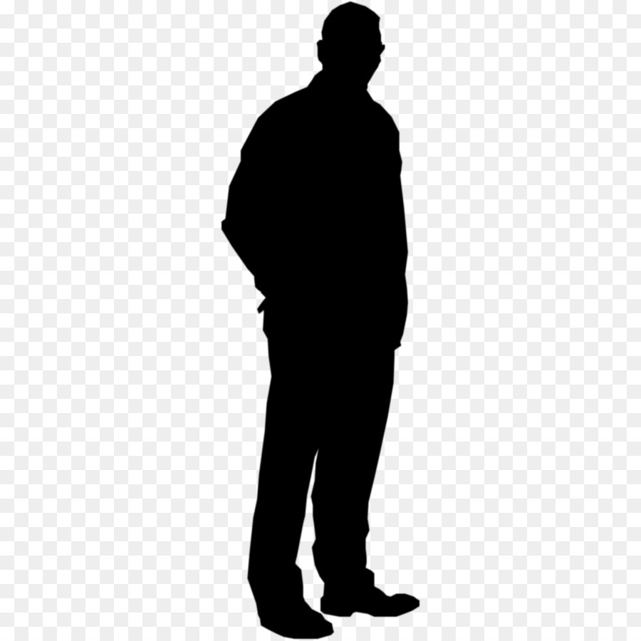 Man Standing Silhouette Side View Png - annialexandra