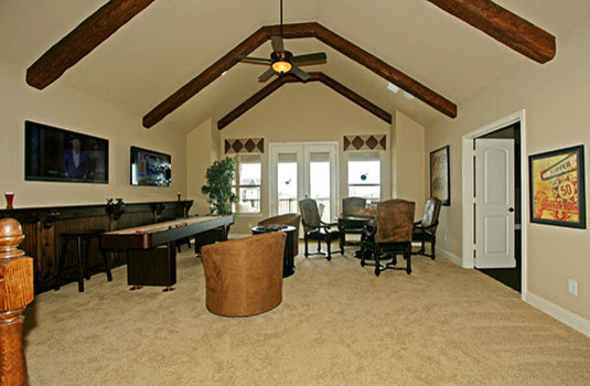 Park Place Estates in Frisco - traditional - media room - dallas